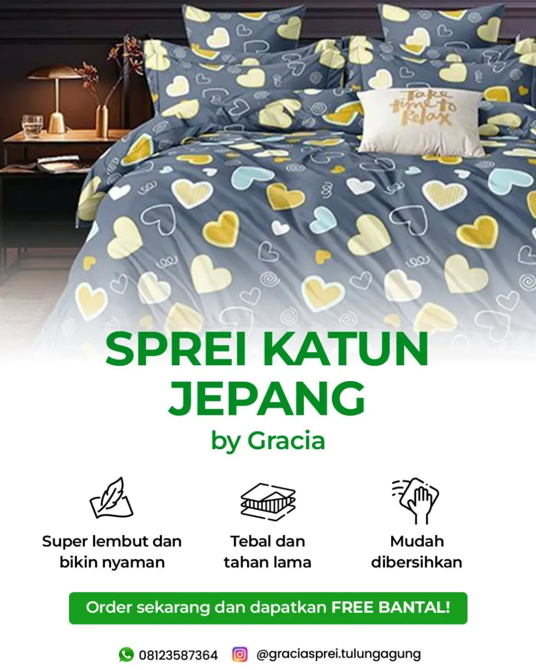 <p>Sprei katun Jepang kini memiliki bahan yang sup